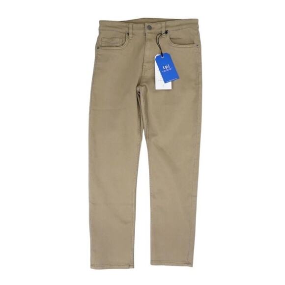 NWT TPJ The Perfect Jean Men’s Tan Chino 30x28 Slim Thick - Picture 1 of 5